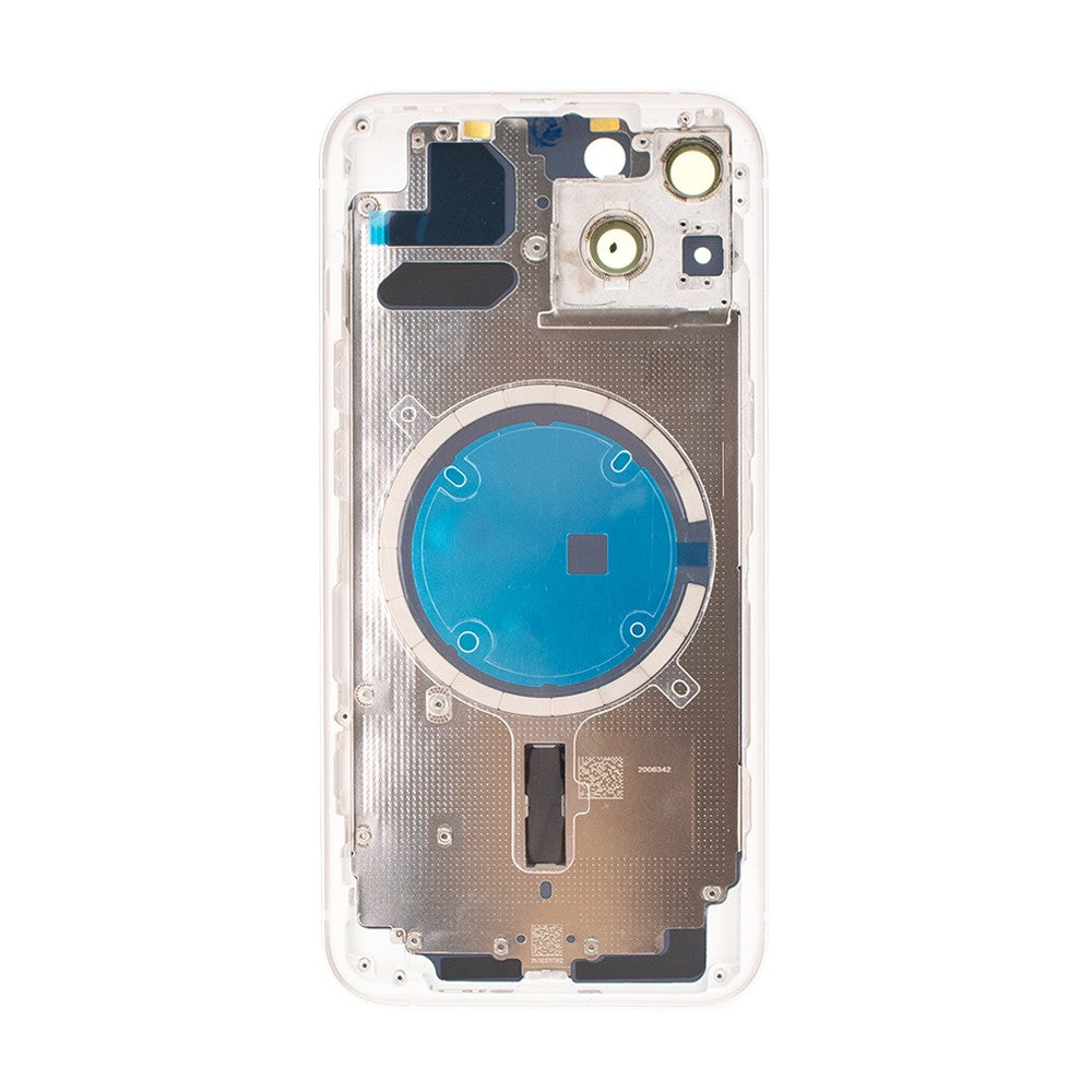 Rear Housing for iPhone 13 (NO LOGO)-White Rear Housing for iPhone 13 (NO LOGO)-White